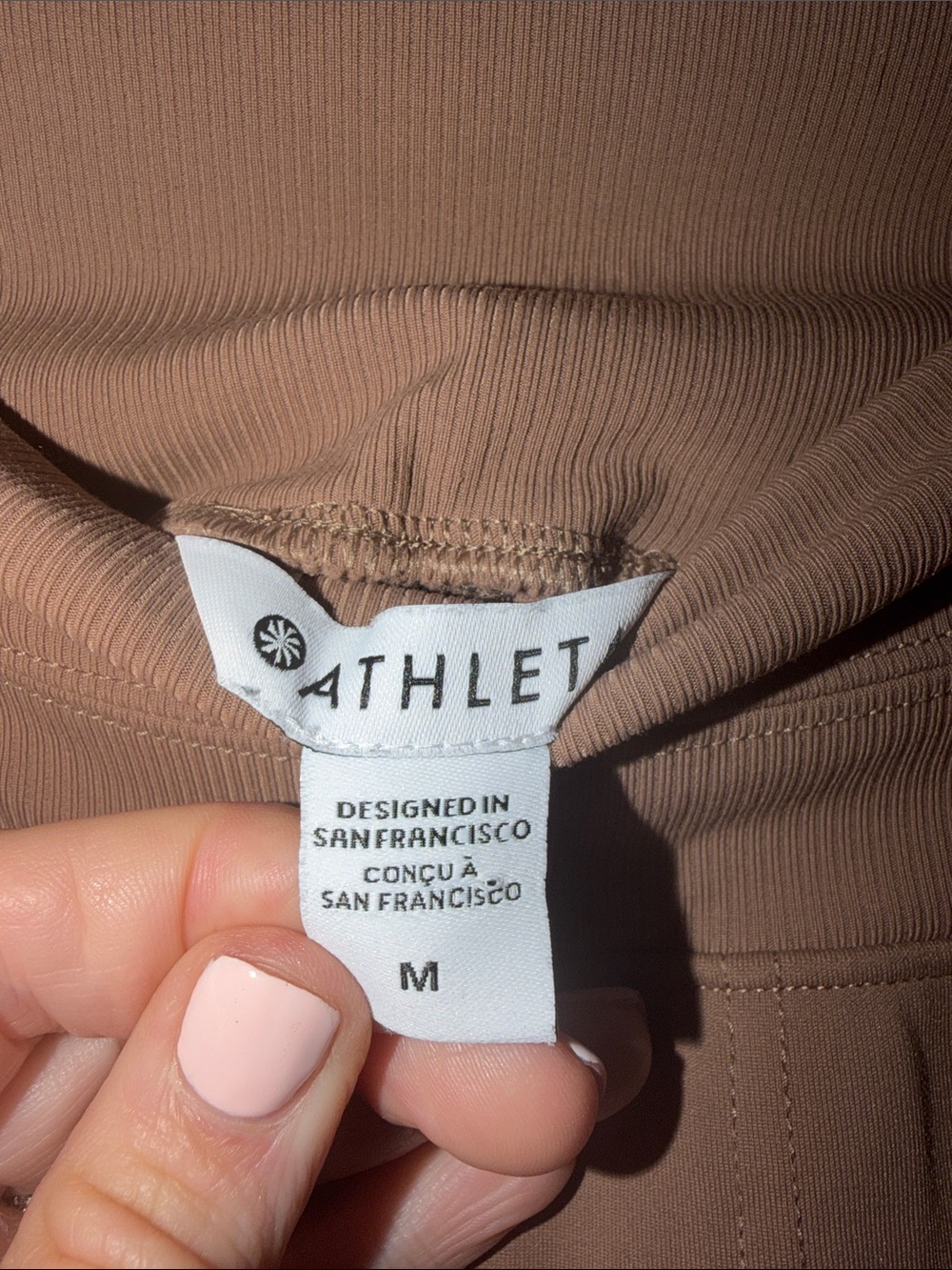 Athleta Venice High Rise Joggers, beige tan Color size medium NWOT - Picture 7 of 9
